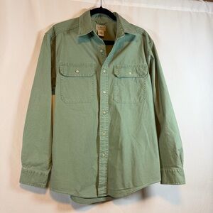 L.L. Bean Sage Green Casual Button Down Shirt Size S-Reg